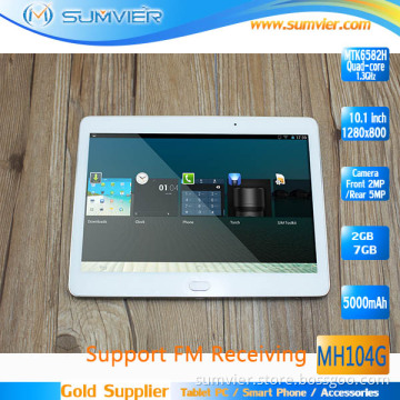 10.1inch Android Pad with Mtk6582h 2g RAM 5MP Camera